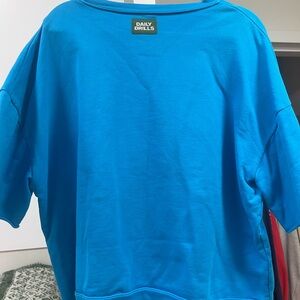 Daily Drills Cropped Sleeve Tee - Tide